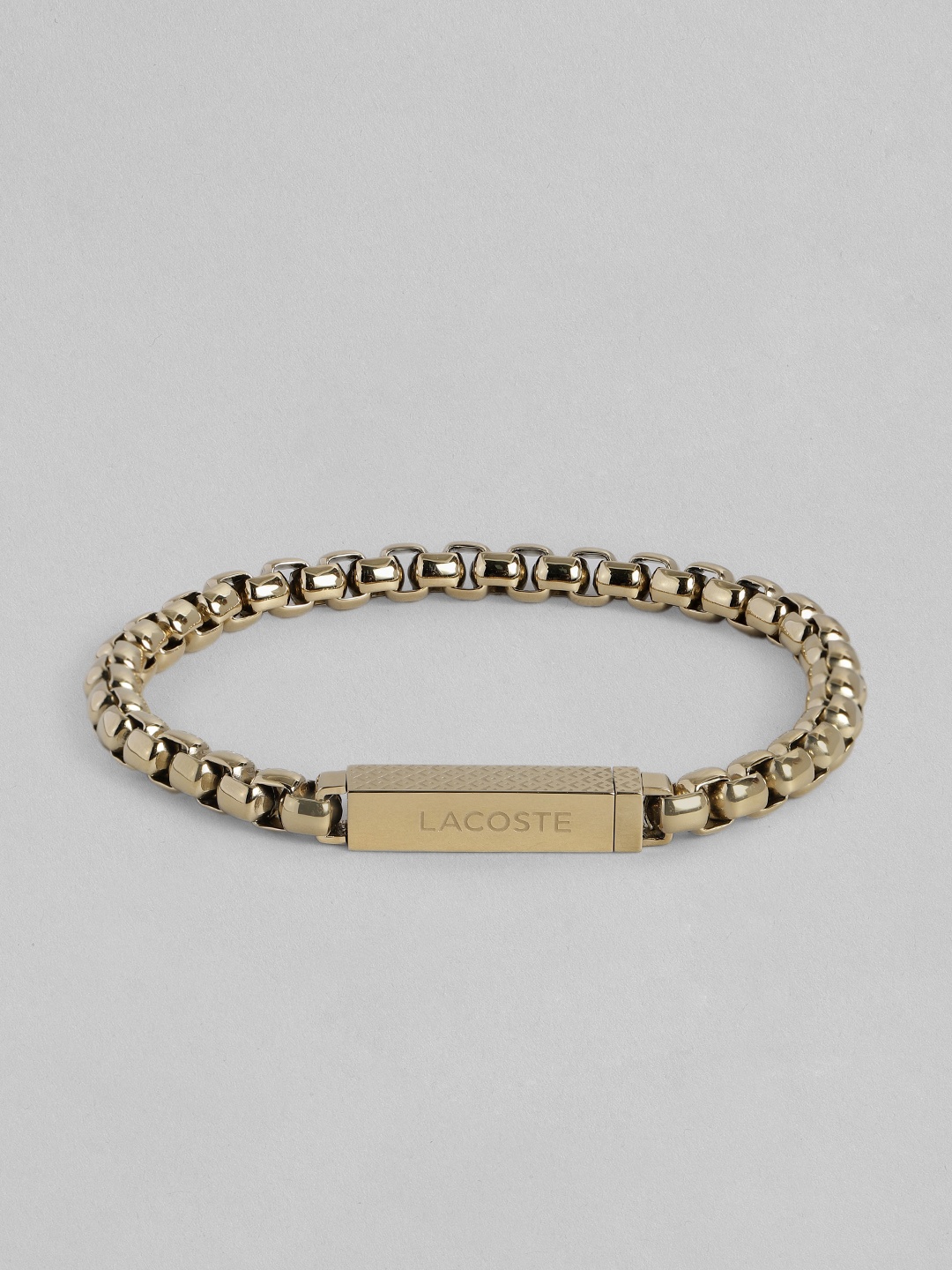

Lacoste Men Brass-Plated Link Bracelet, Gold