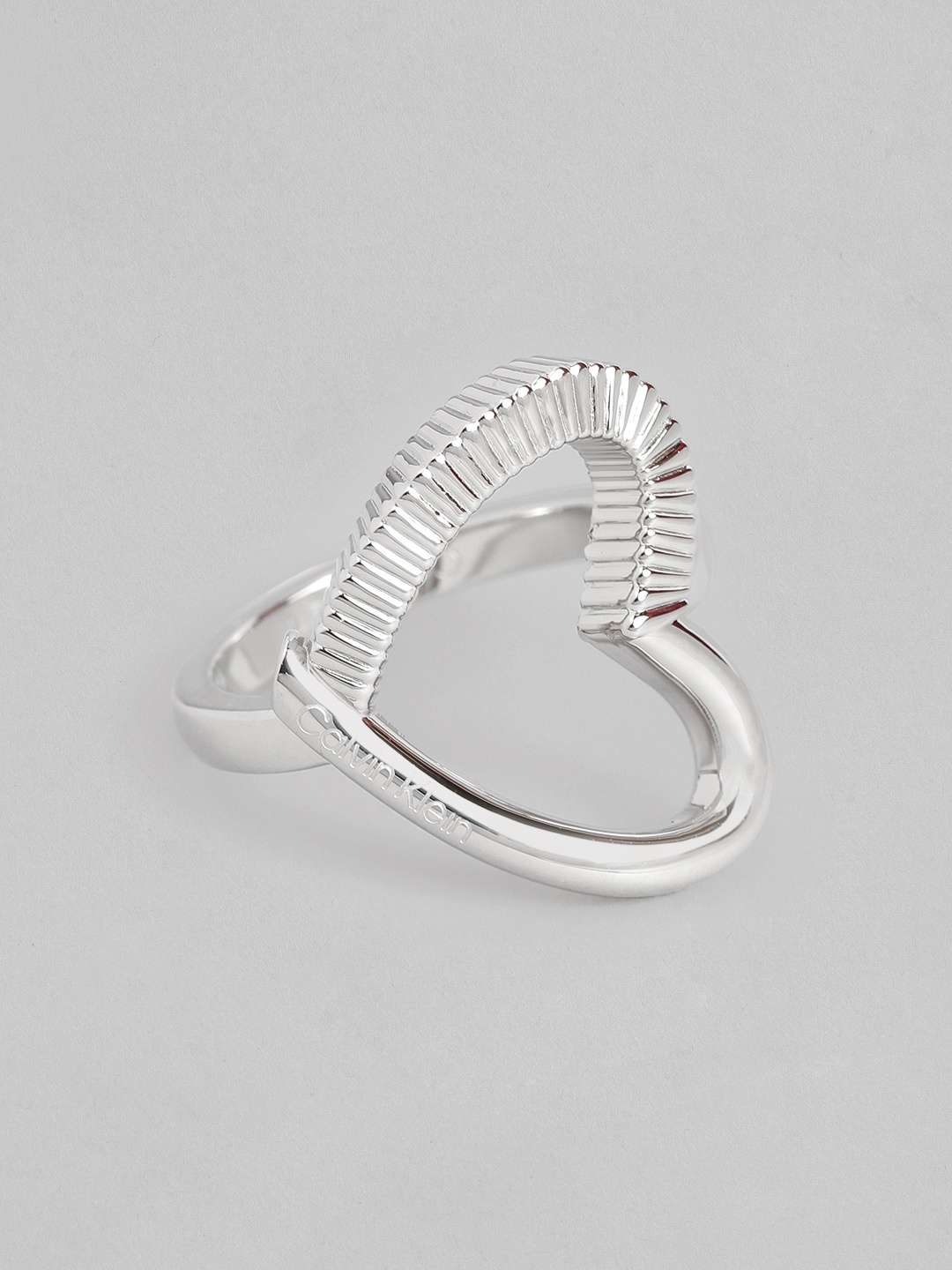 

Calvin Klein Women Minimalistic Hearts Brass-Plated Finger Ring, Silver