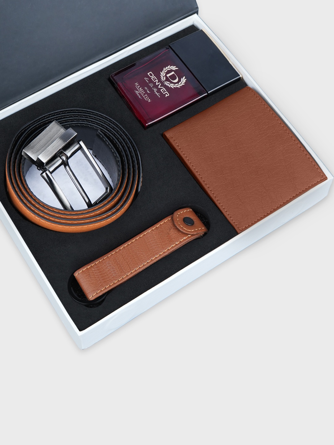 

The Wallet Store Men Accessory Gift Set of, Tan