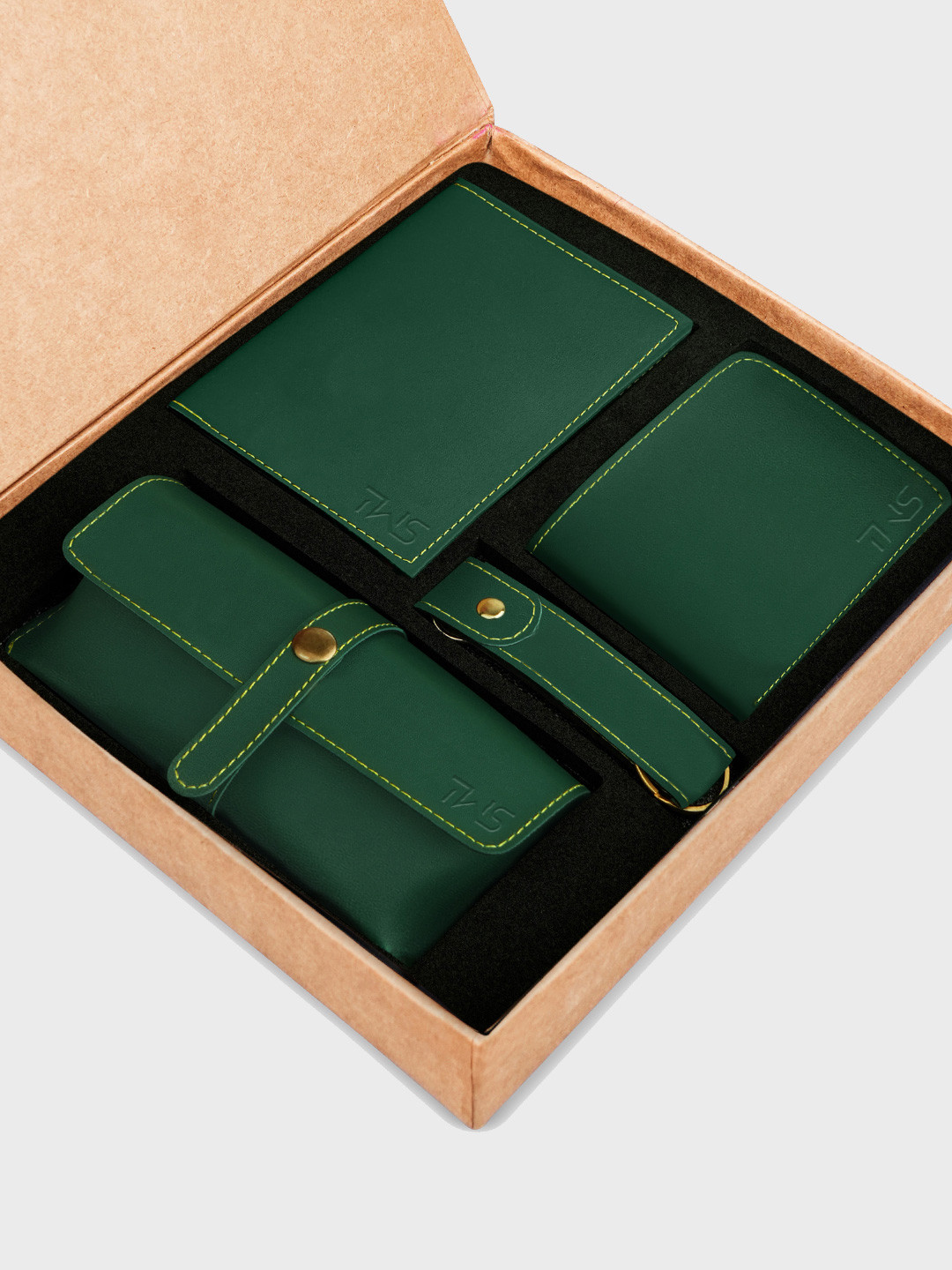 

The Wallet Store Men Accessory Gift Set, Green