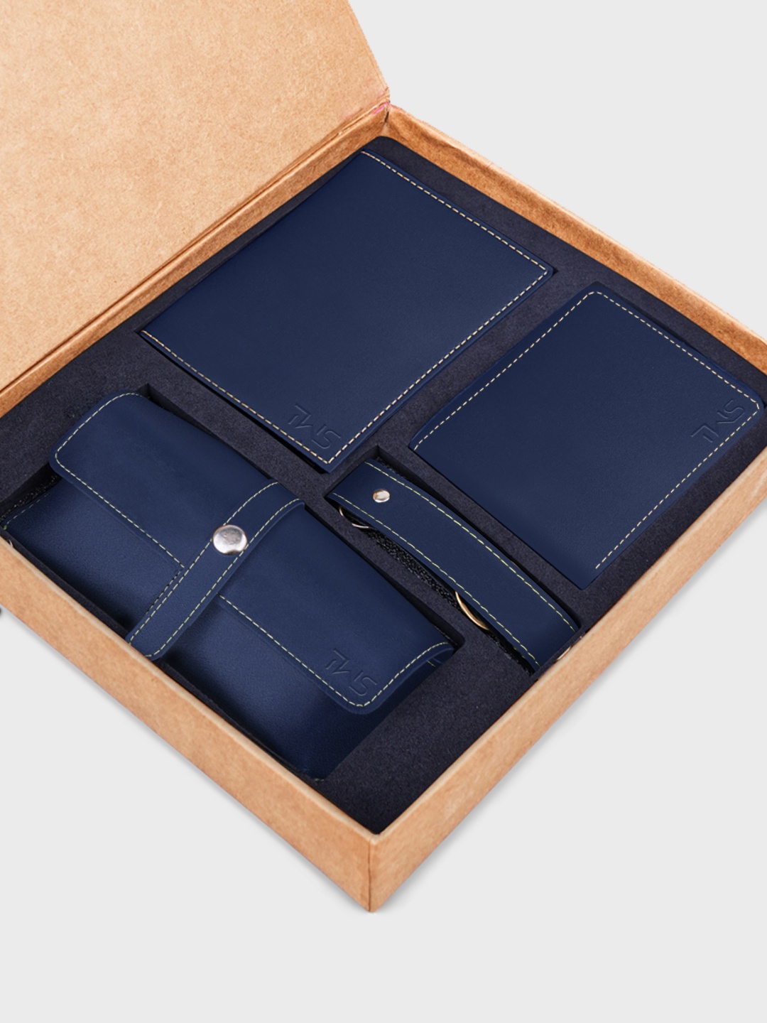 

The Wallet Store Men Accessory Gift Set, Blue