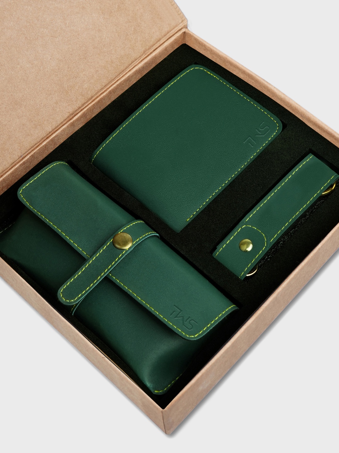 

The Wallet Store Men Accessory Gift Set, Green