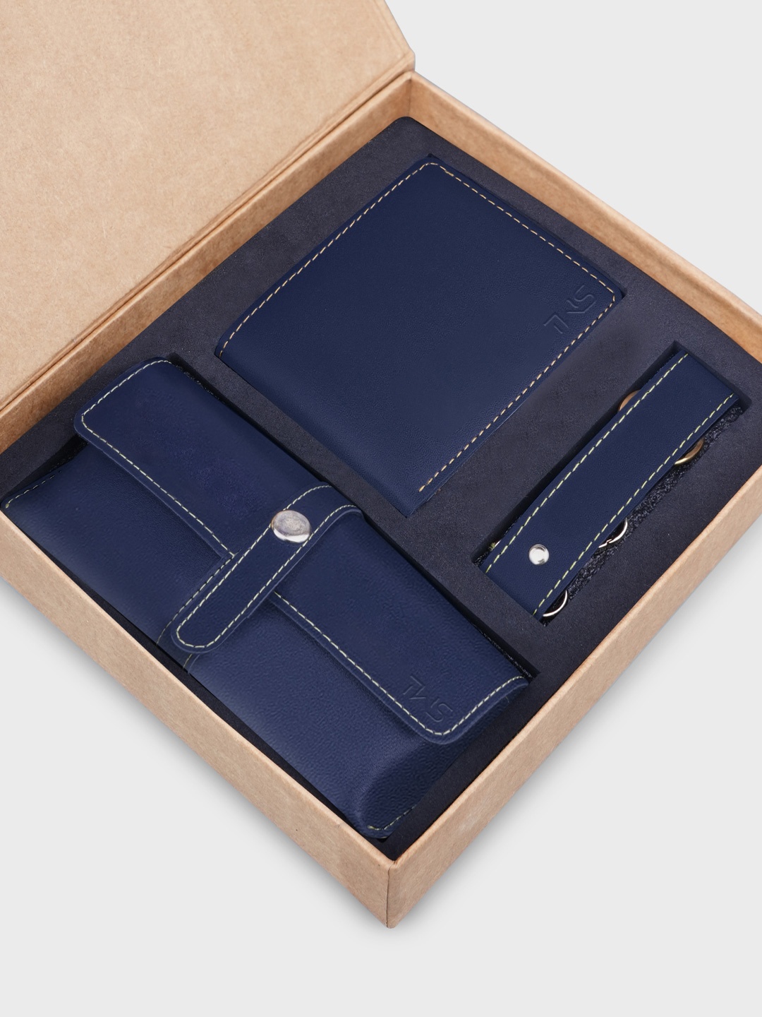 

The Wallet Store Men Accessory Gift Set, Blue