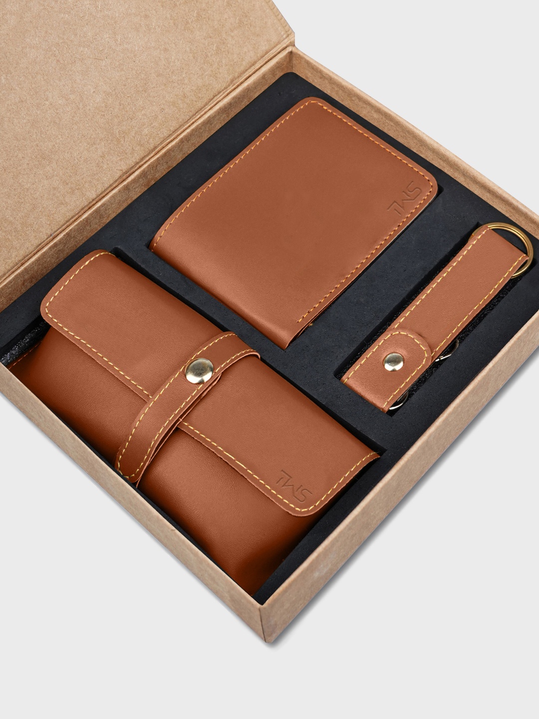 

The Wallet Store Men Accessory Gift Set, Tan