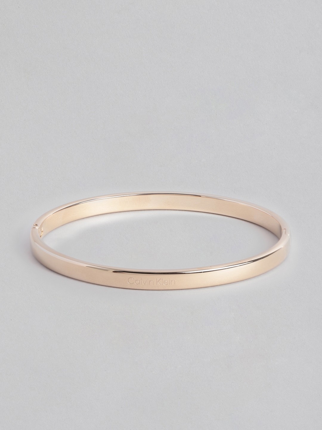 

Calvin Klein Pursi Brass-Plated Oval Shaped Bangle, Rose gold