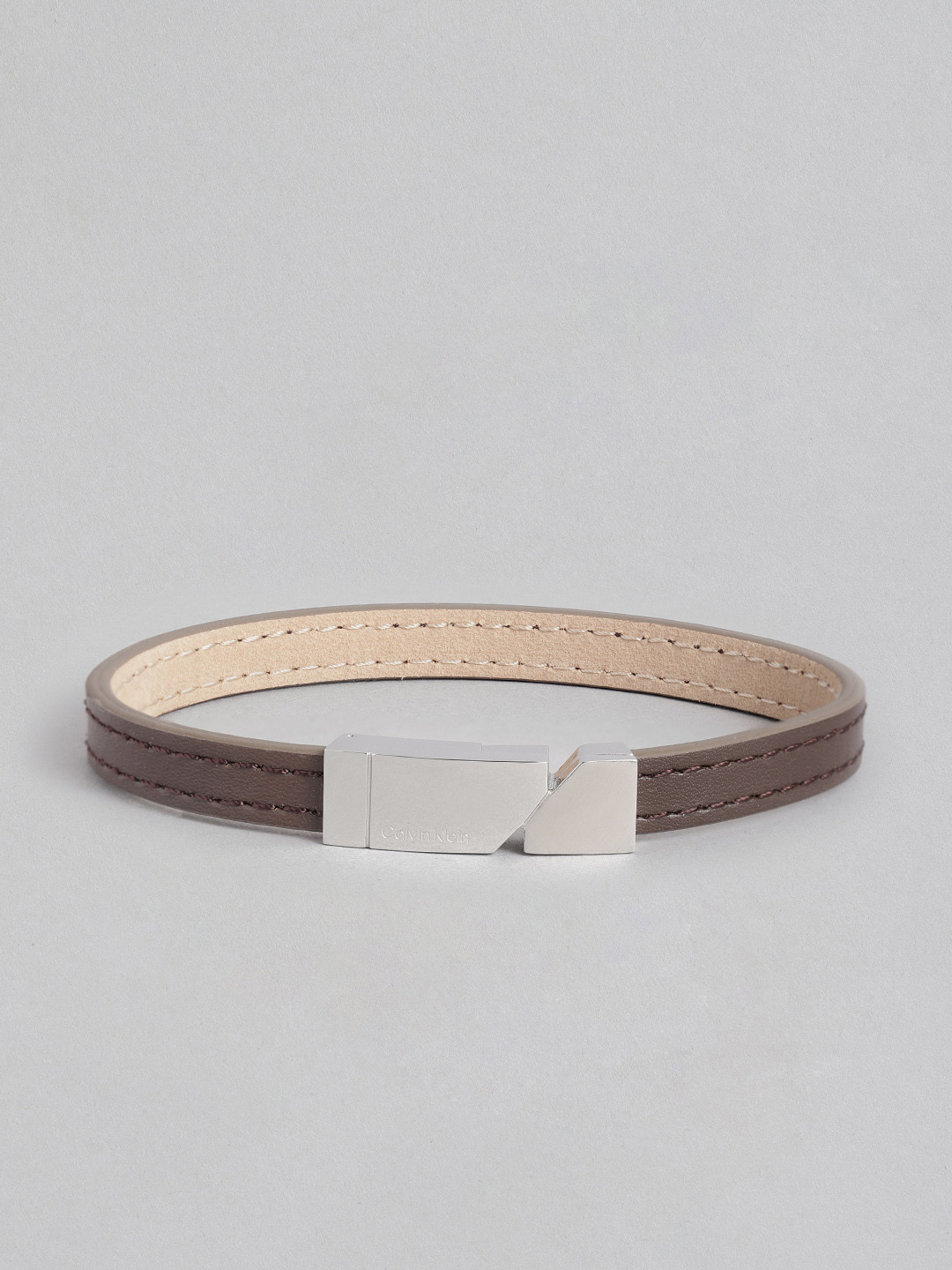 

Calvin Klein Men Leather Electric Bracelet, Brown
