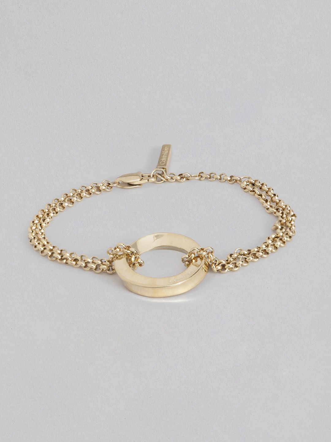 

Calvin Klein Women Brass-Plated Charm Bracelet, Gold