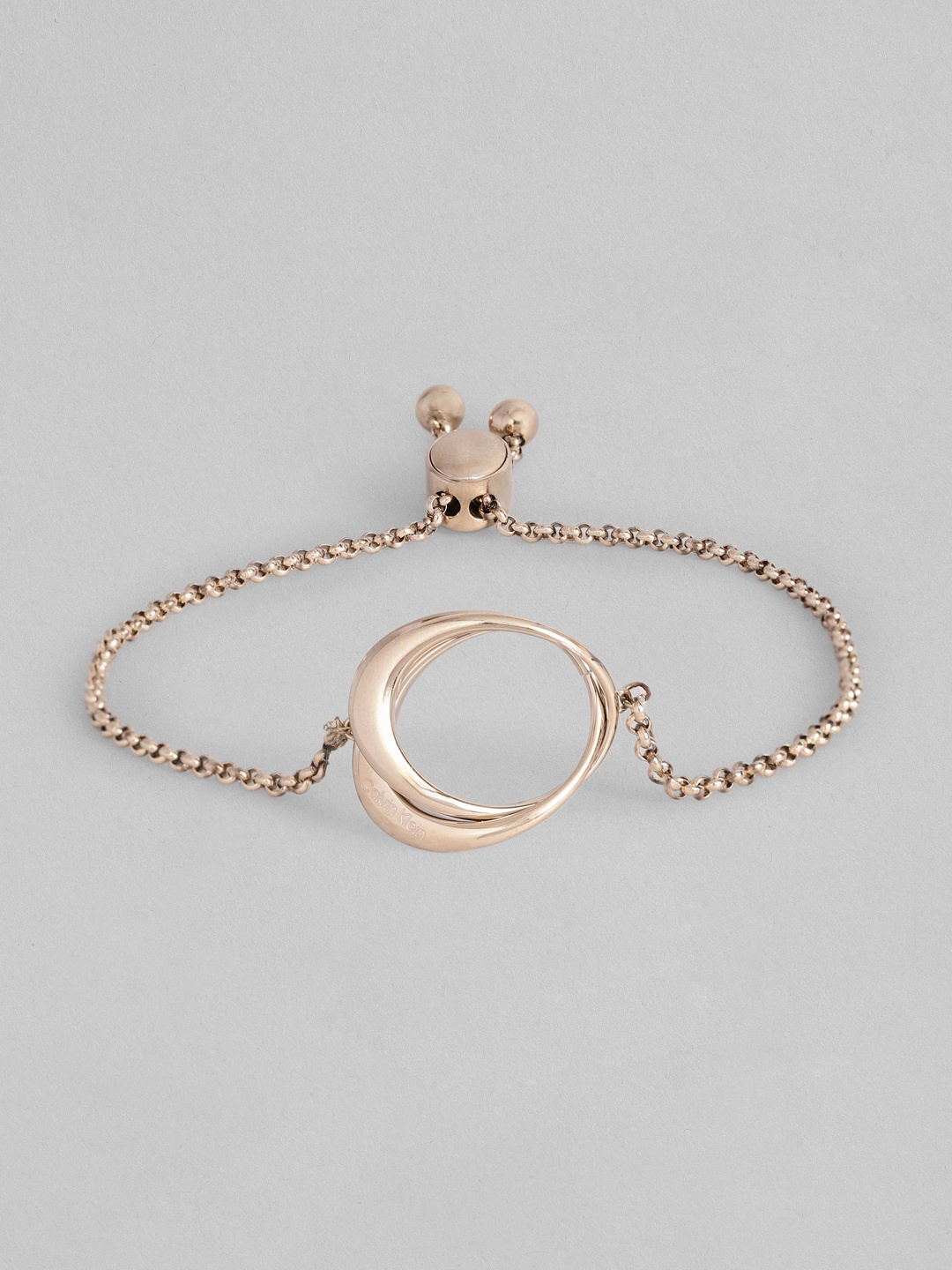 

Calvin Klein Women Brass-Plated Charm Bracelet, Rose gold