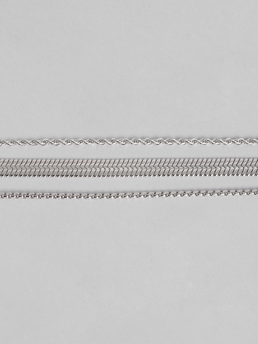 

Calvin Klein Women Pack of 3 Link Bracelets, Silver