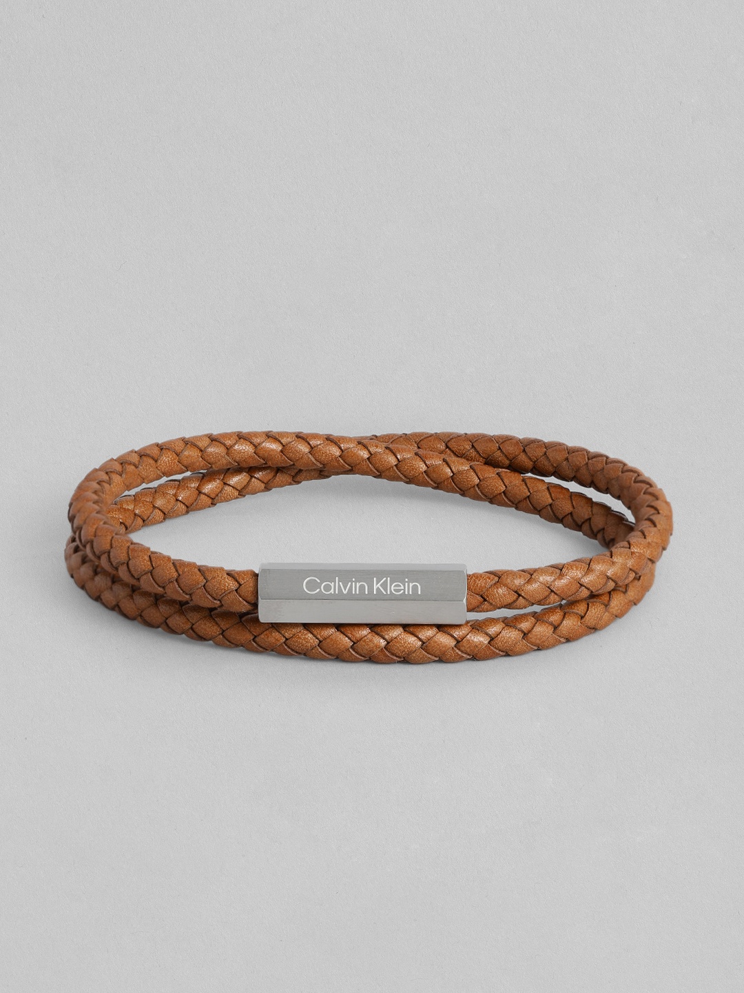 

Calvin Klein Men Latch Multistrand Leather Bracelet, Brown