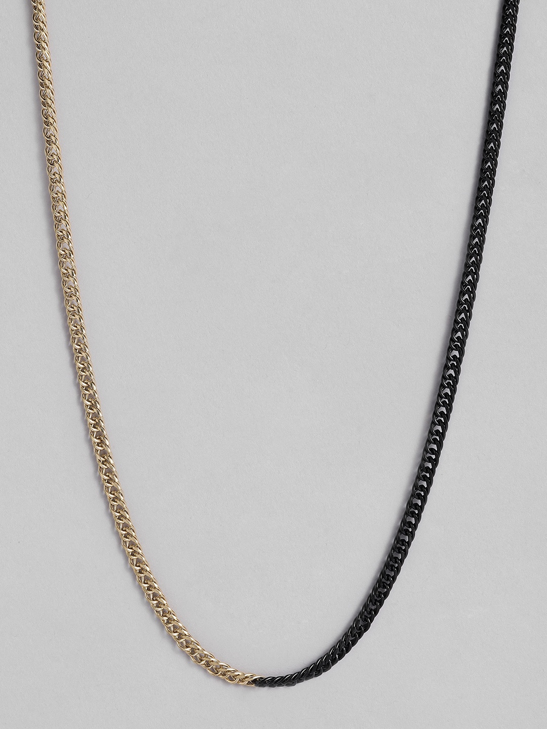 

BOSS Men Jaxe Dual-Toned Brass-Plated Chain Design Necklace, Gold