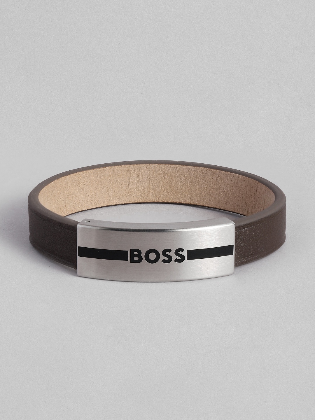 

BOSS Men Luke Leather Wraparound Bracelet, Brown