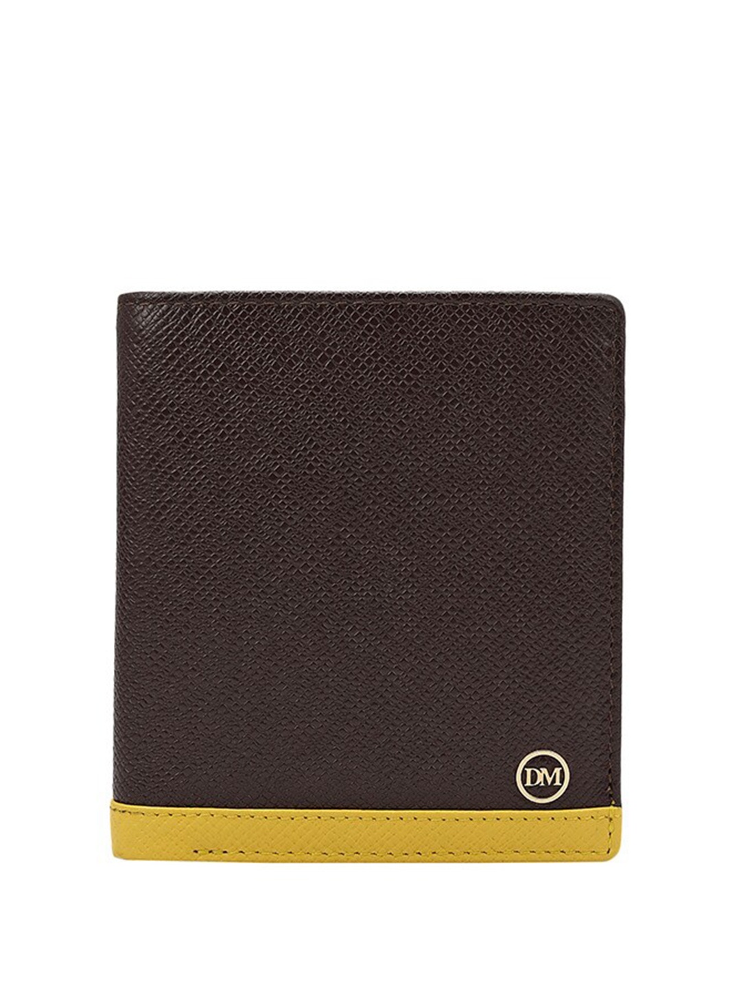 

Da Milano Men Leather Two Fold Wallet, Brown