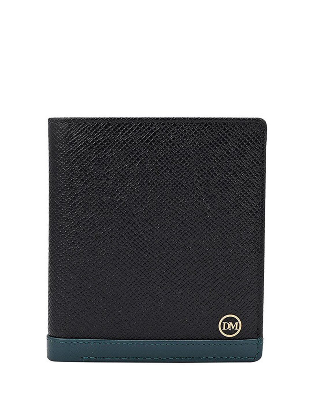 

Da Milano Men Leather Two Fold Wallet, Black