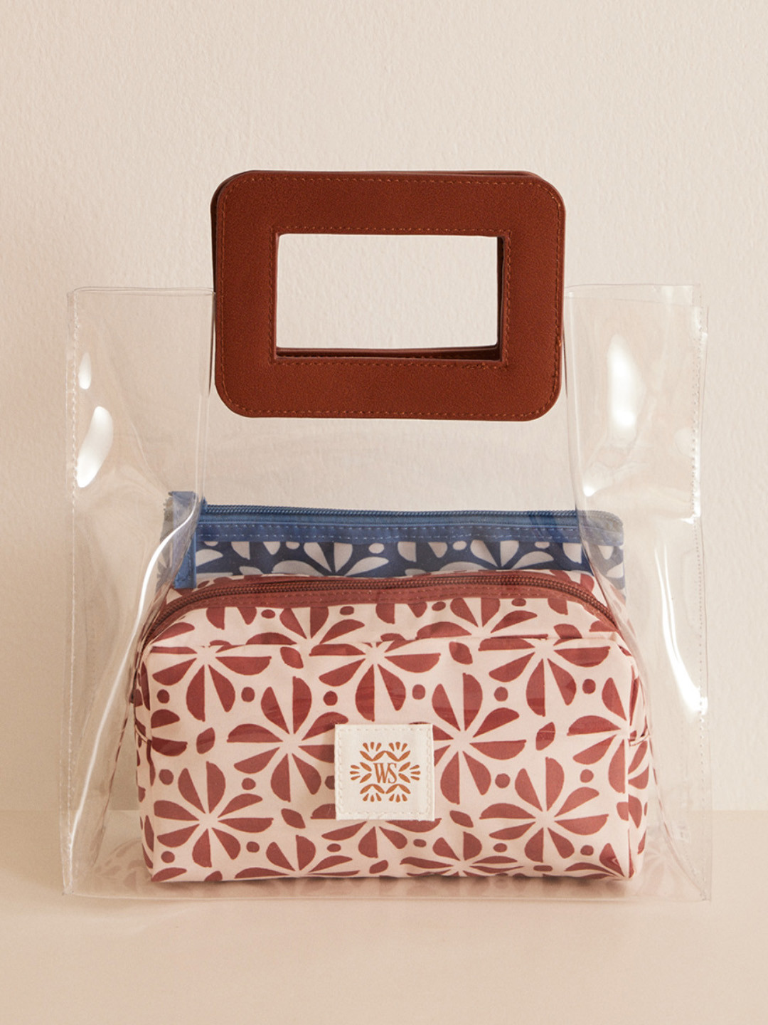

women'secret Set of 3 Travel Accessory Pouches, Transparent