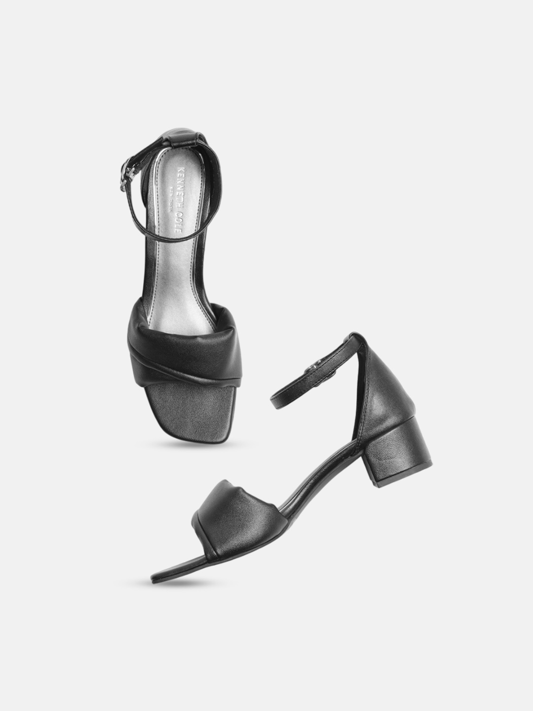 

Kenneth Cole Open Toe Block Heels, Black