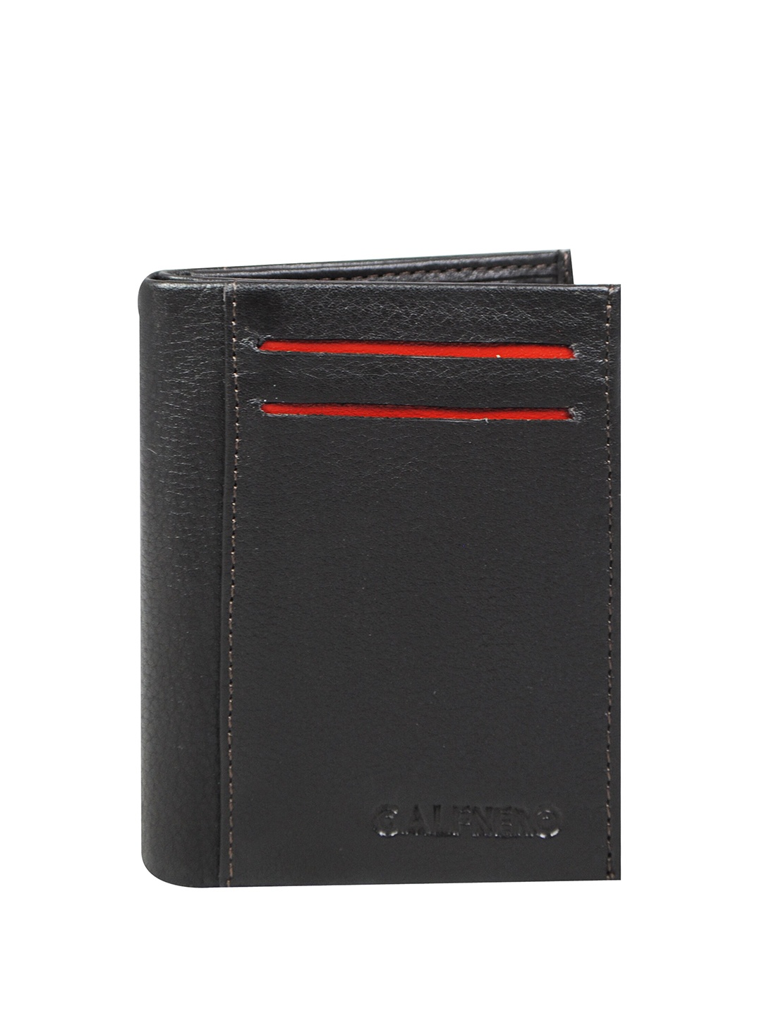 

CALFNERO Unisex Leather Card Holder, Black