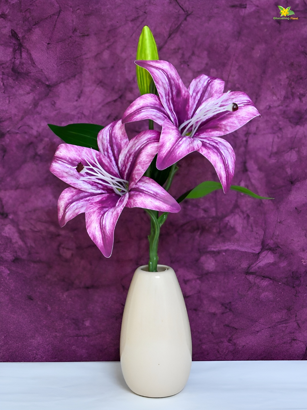 

Blooming Floret Purple Lily Artificial Flower