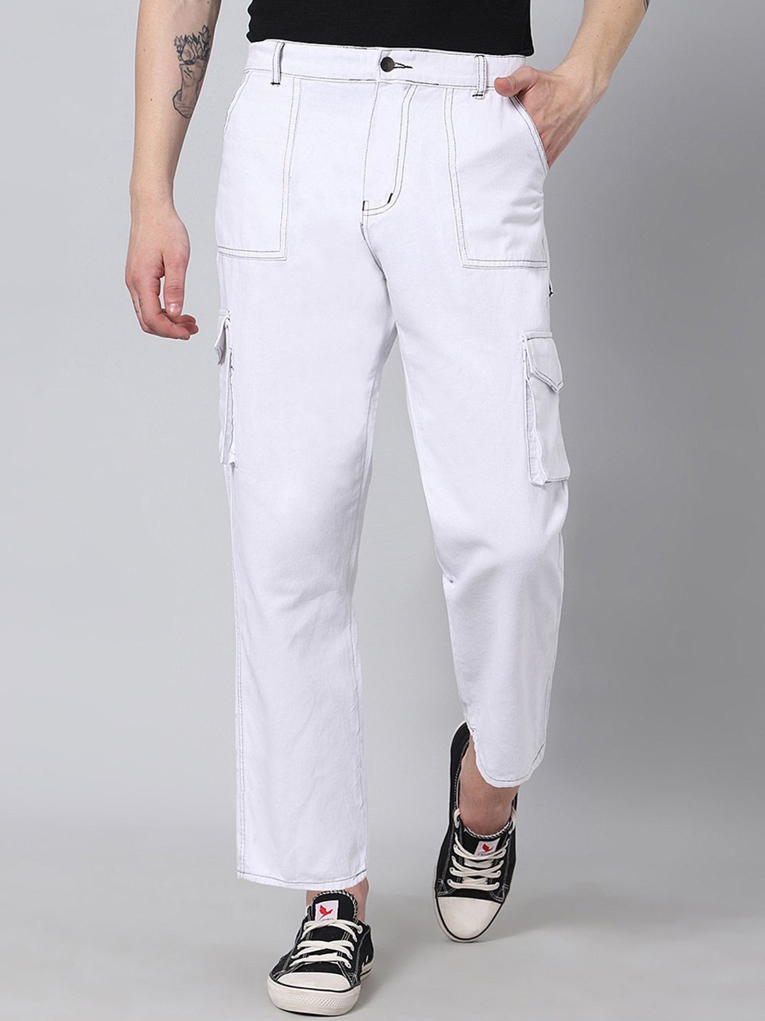 

ARBIA FUNKI Men Mid Rise Jeans, White