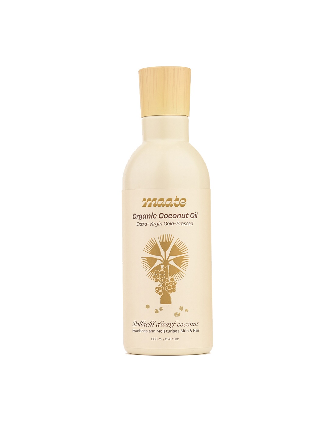 

MAATE Baby Organic Coconut Oil to Nourish & Moisturize Skin & Hair - 200 ml, Beige
