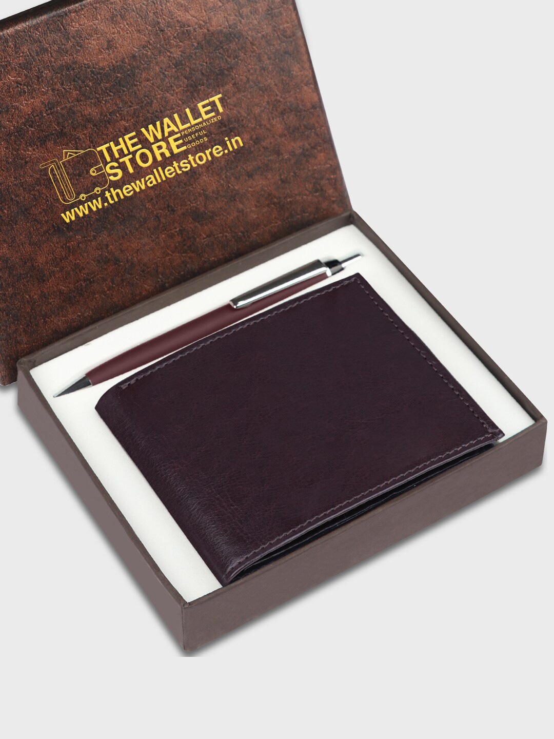 

The Wallet Store Men Accessory Gift Set, Brown