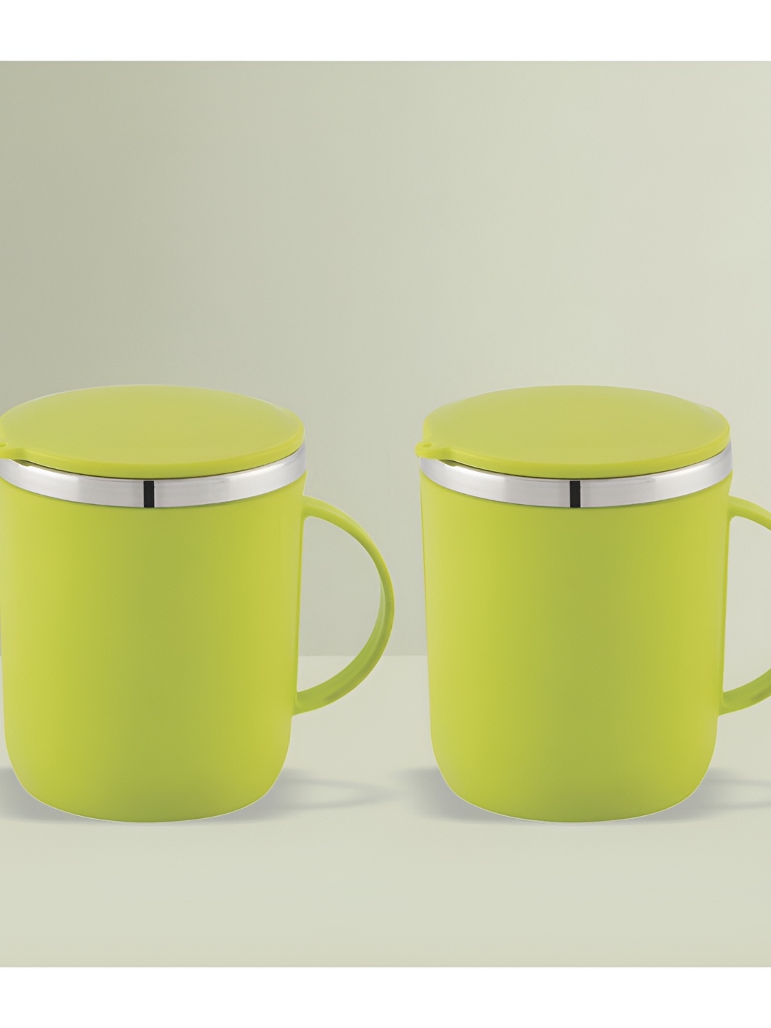 

MAGNUS Green 2 Pieces Matte Stainless Steel Mugs 300 ml