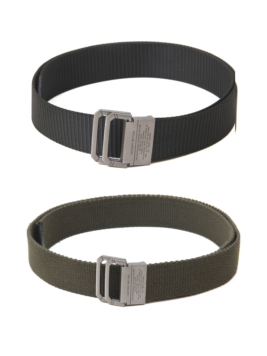 

Calvadoss Boys Set of 2 Textured Belt, Black