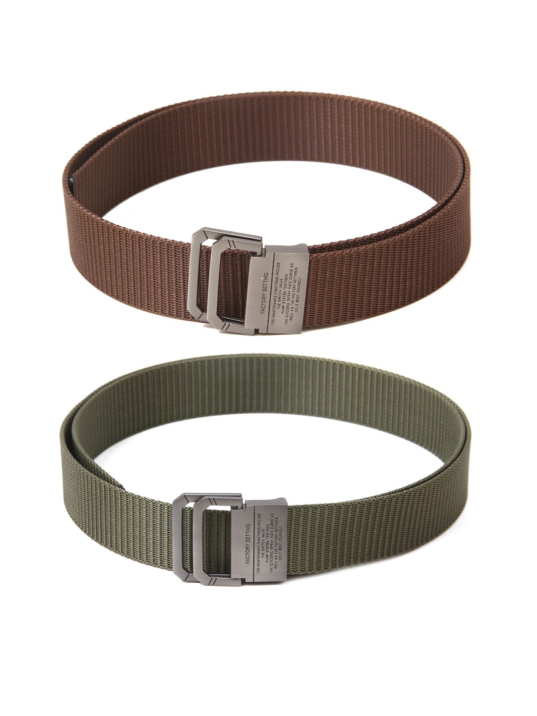 

Calvadoss Boys Set of 2 Textured Belt, Brown