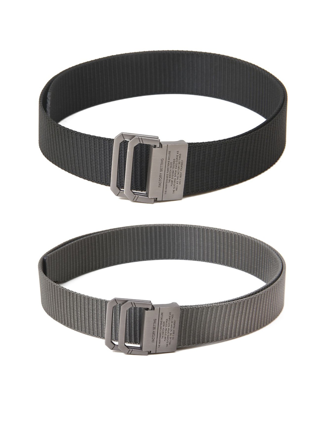 

Calvadoss Boys Set of 2 Textured Belt, Black