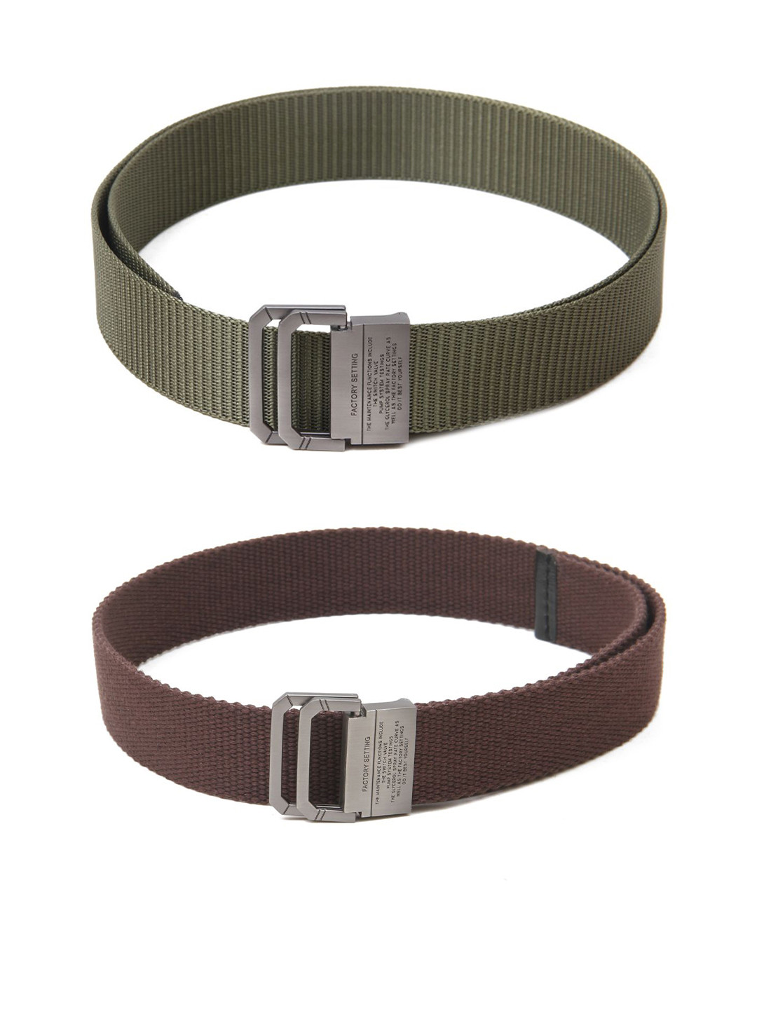 

Calvadoss Boys Set of 2 Textured Belt, Green