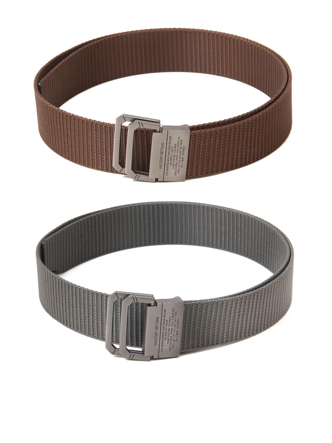 

Calvadoss Boys Set of 2 Textured Belts, Brown