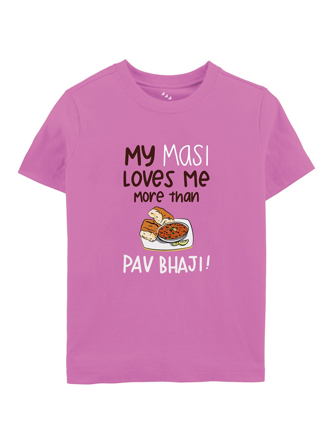 

Zeezeezoo Kids Typography Printed Cotton T-shirt, Pink