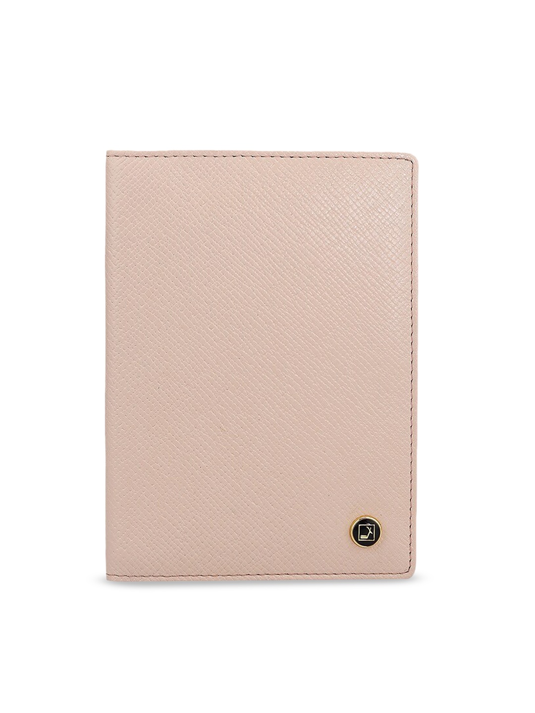 

Da Milano Unisex Textured Leather Card Holder, Pink