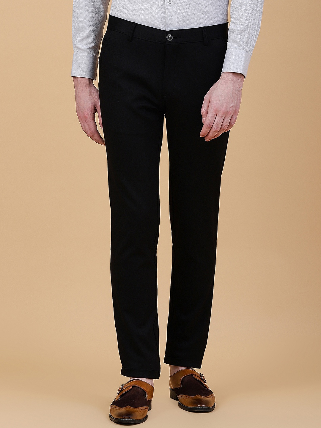 

JB STUDIO Men Slim Fit Chinos Trouser, Black