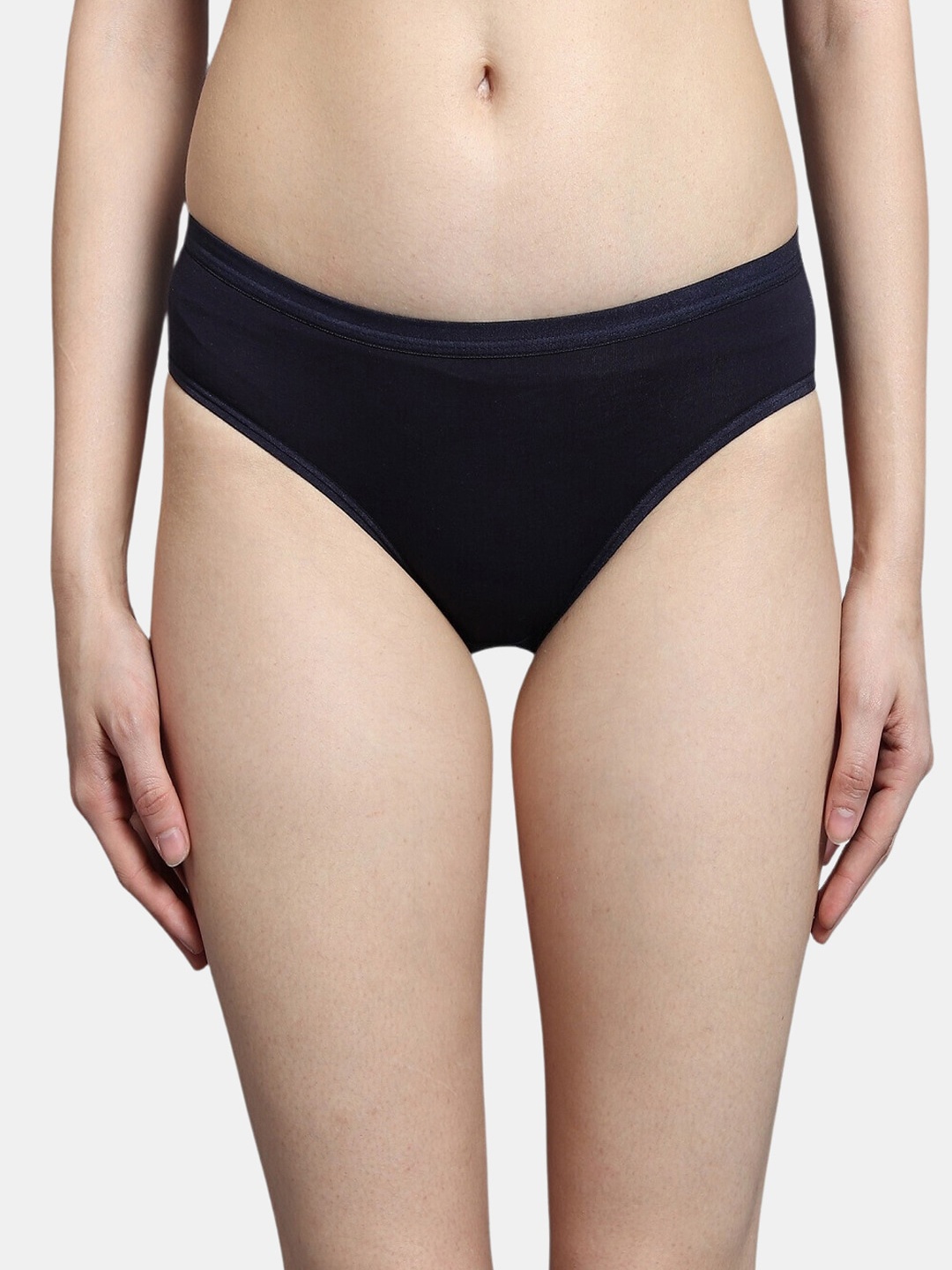 

BLEEDING HEART 4-Way Stretch Anti-Microbial Bikini Brief, Navy blue