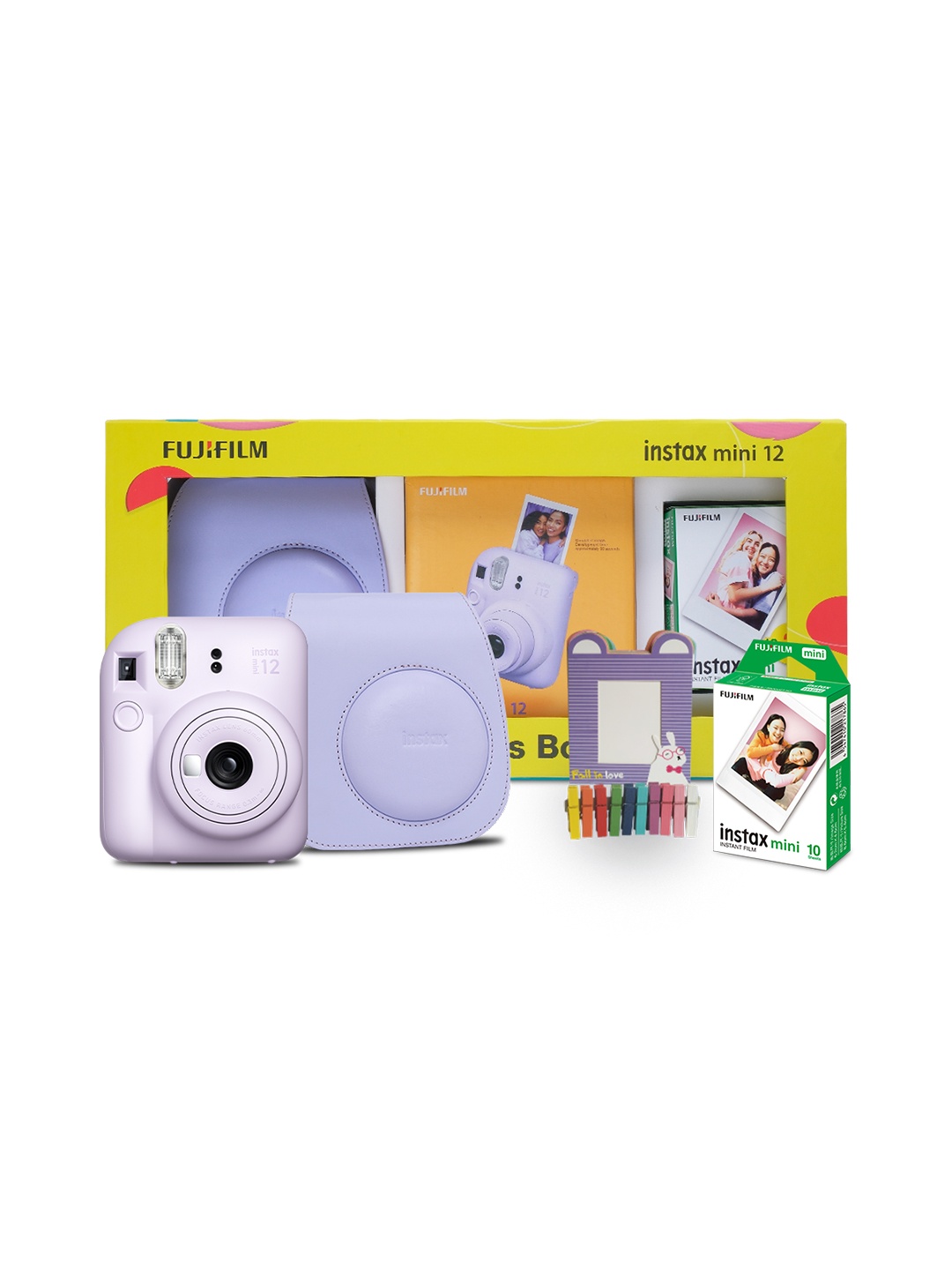 

FUJIFILM Purple Instax Mini 12 Happiness Box with 40 Shots