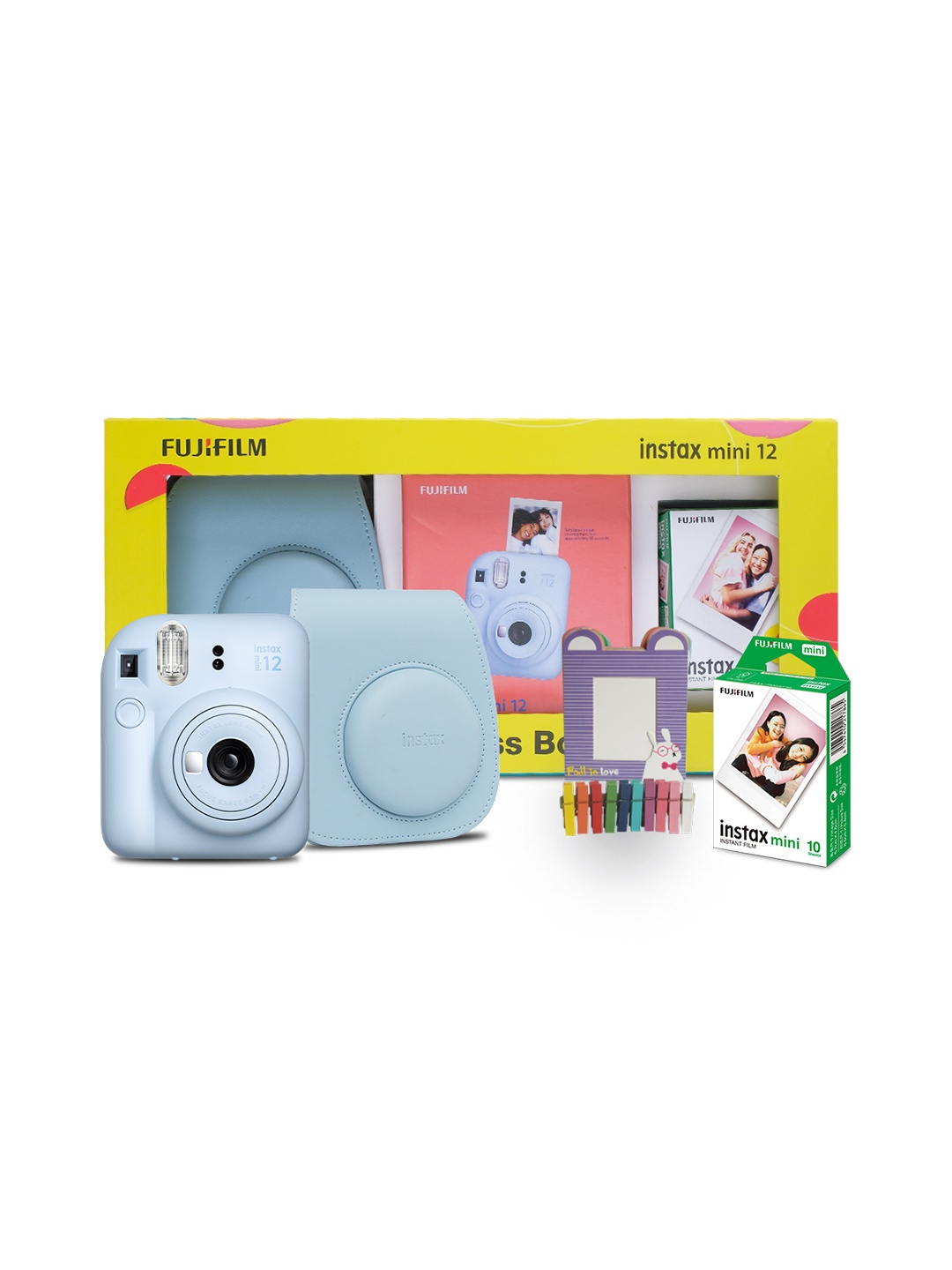 

FUJIFILM Blue Instax Mini 12 Happiness Box With 40 Shots Camera