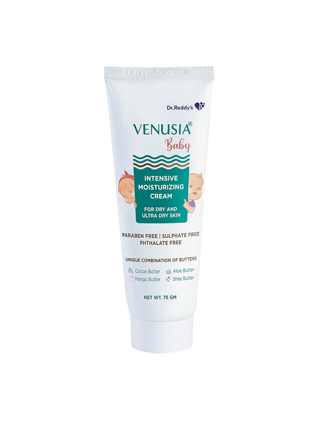 

Venusia Baby Intensive Moisturizing Cream Provides Soft & Smooth Skin - 75g, White