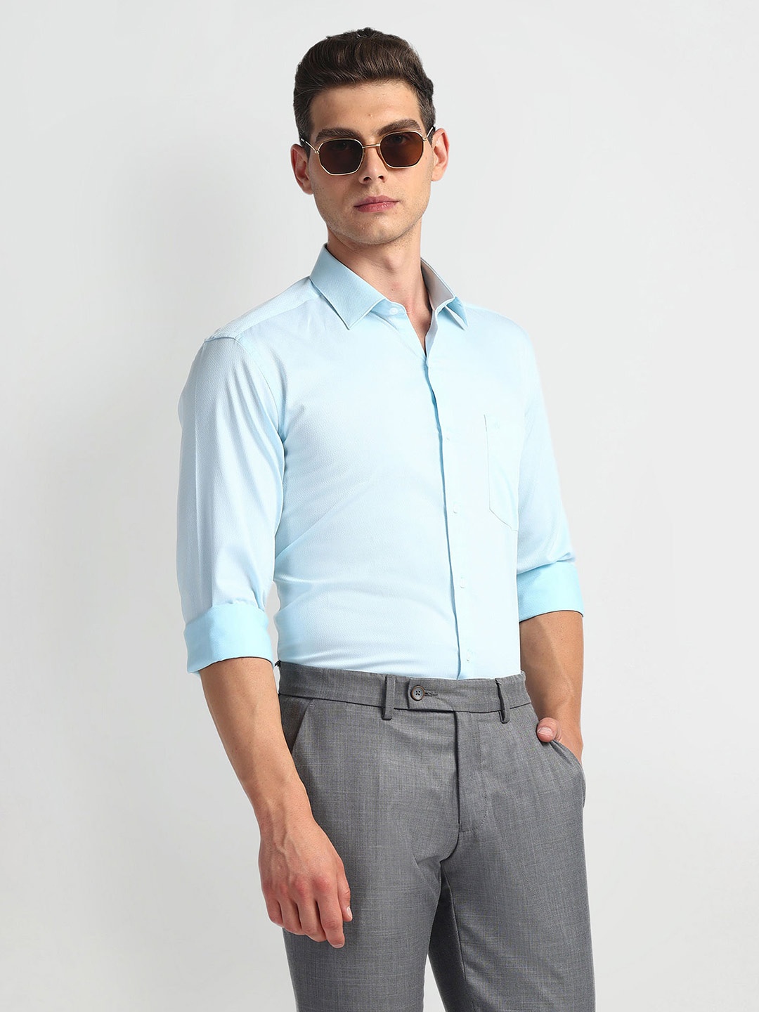 

Arrow Slim Fit Opaque Formal Shirt, Blue