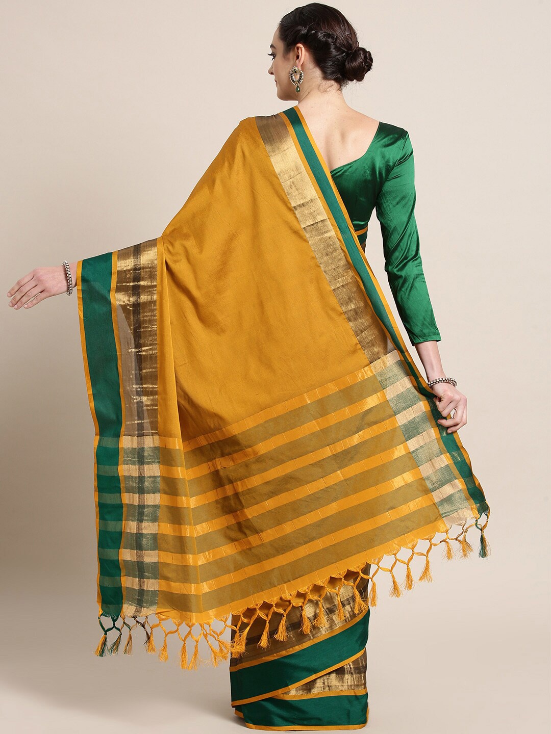 

Anouk Rustic Uppada Saree, Mustard