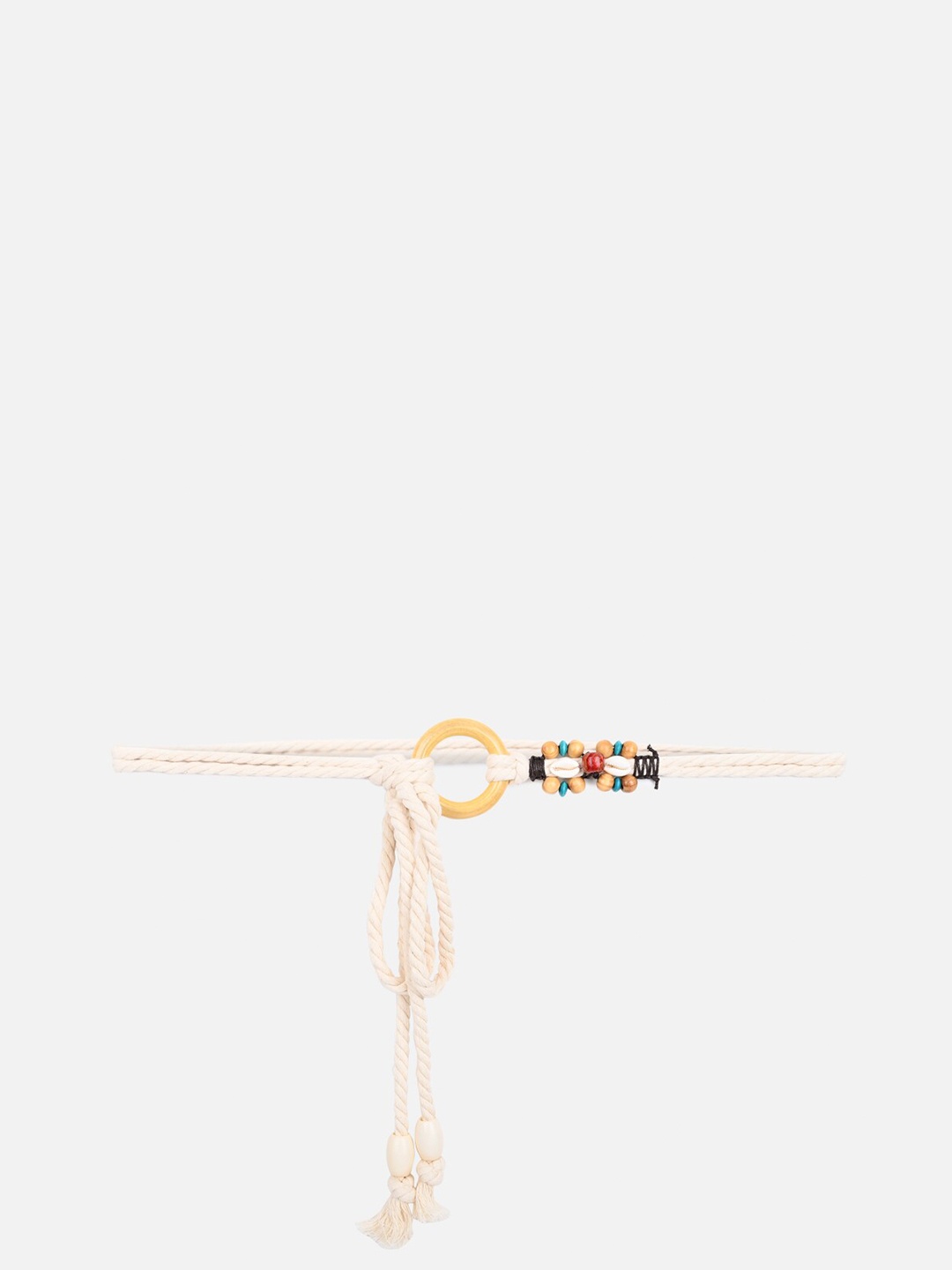 

Kazo Women Rope Beach Belt, White