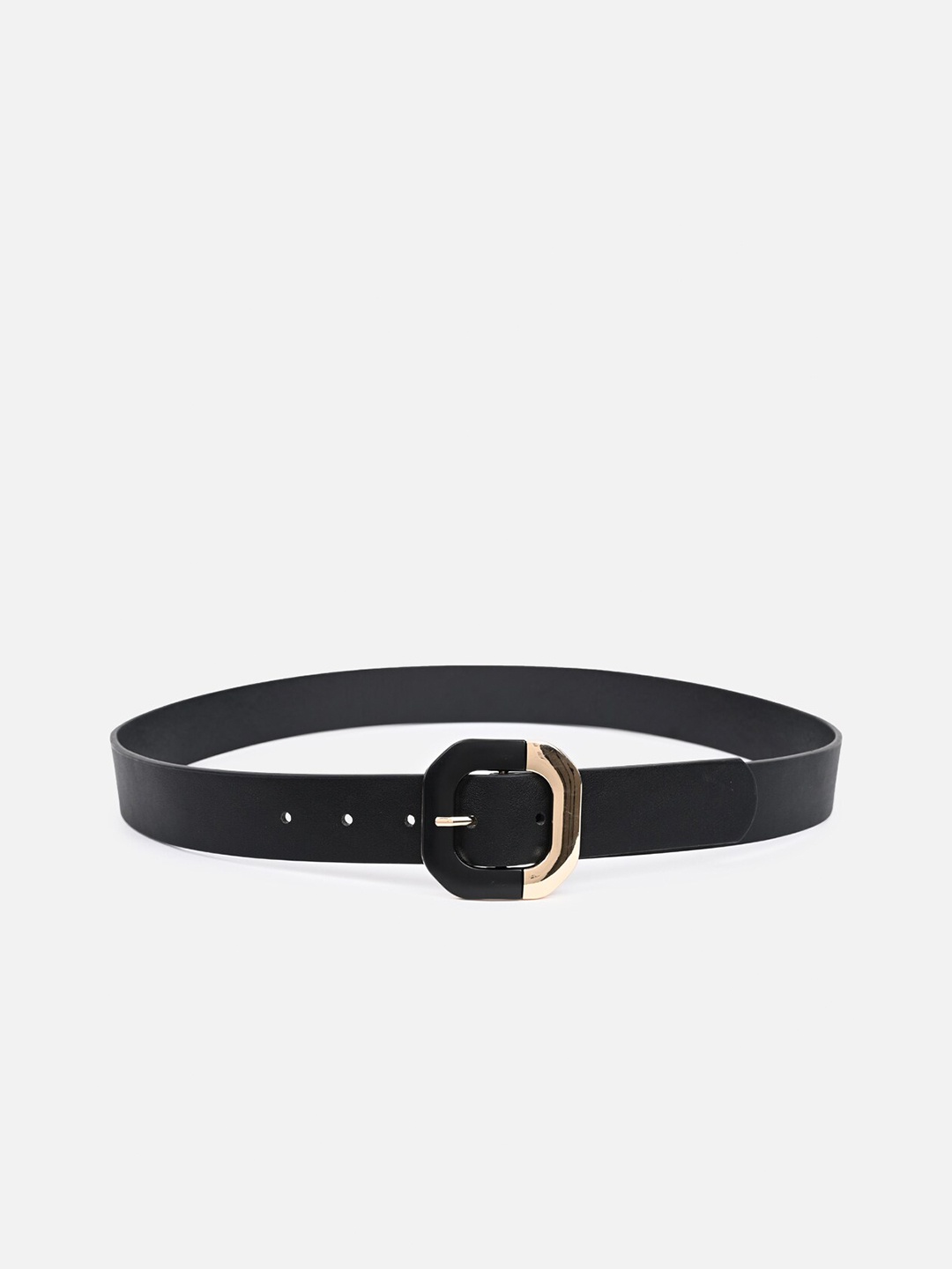 

Kazo Women Leather Slim Belt, Black