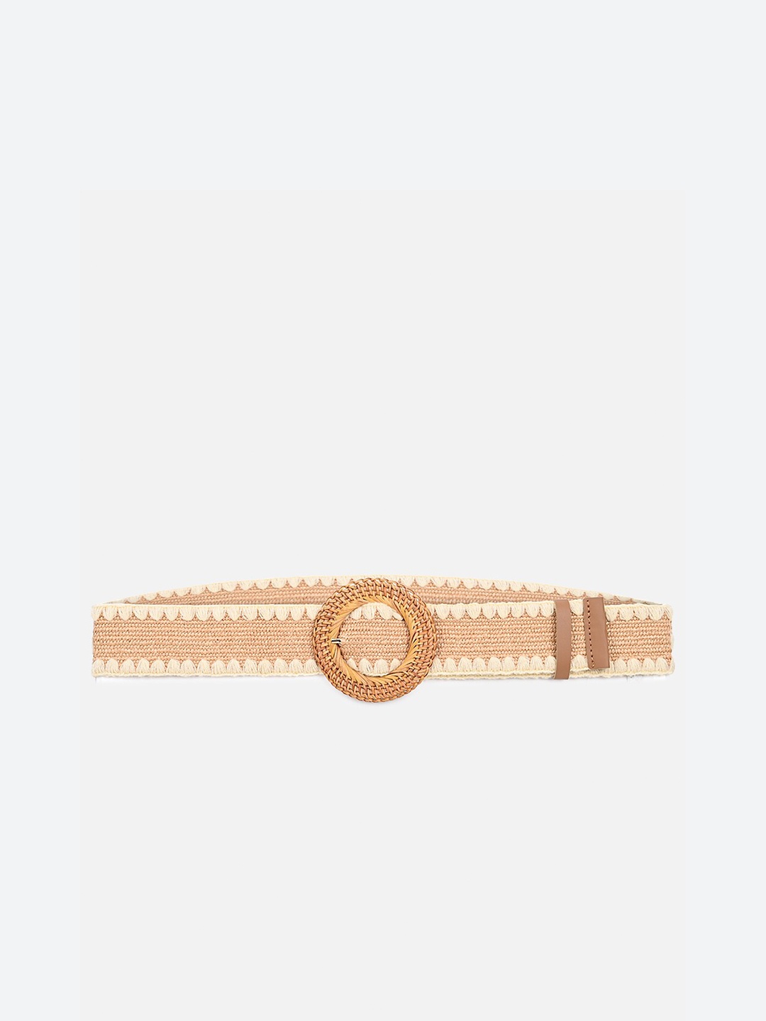 

Kazo Women Braided Belt, Beige