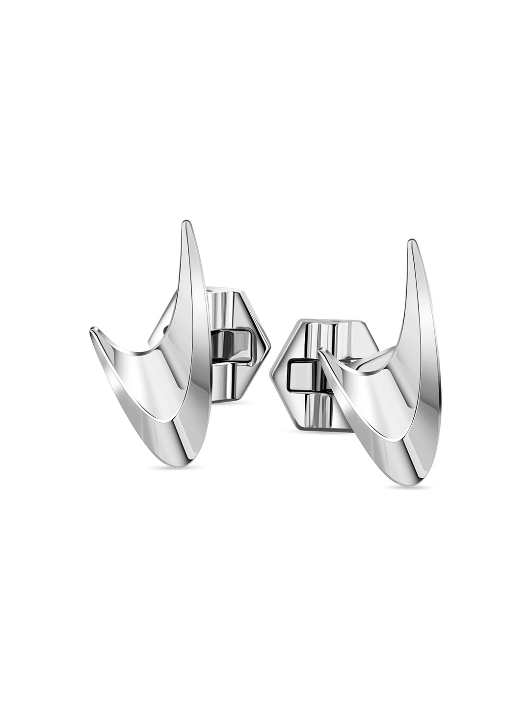 

McLAREN Men Stainless Steel Cufflink, Silver