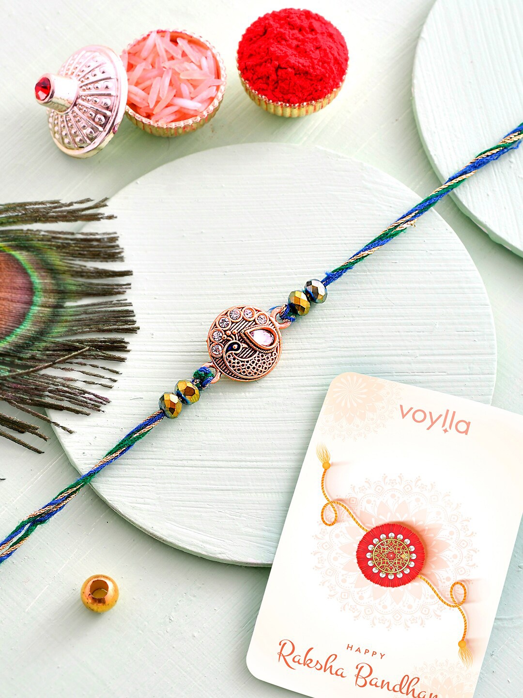 

Voylla Men Divine Krishna Rakhi, Blue