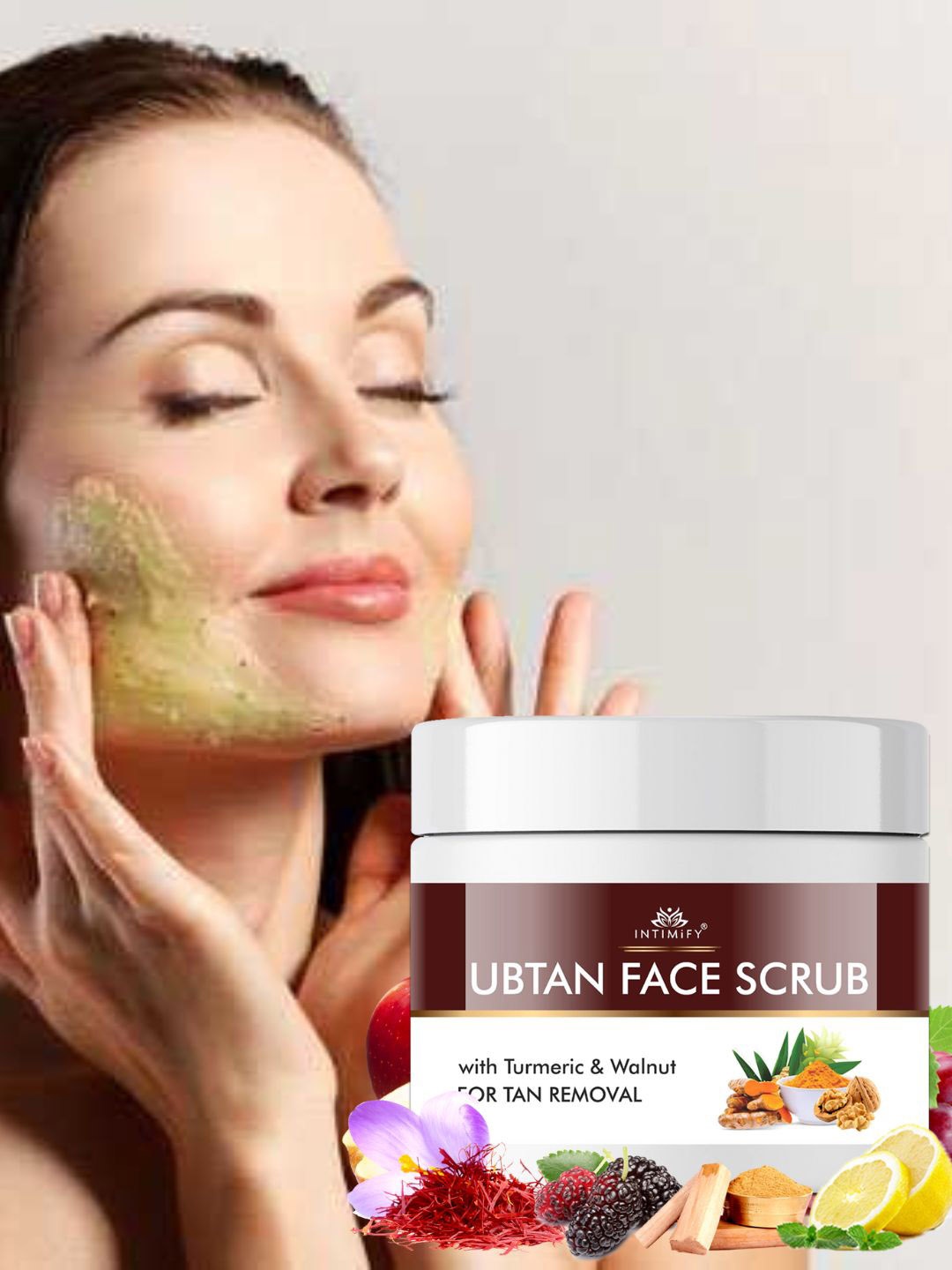 

INTIMIFY Ubtan Face Scrub - 100 ml, Yellow