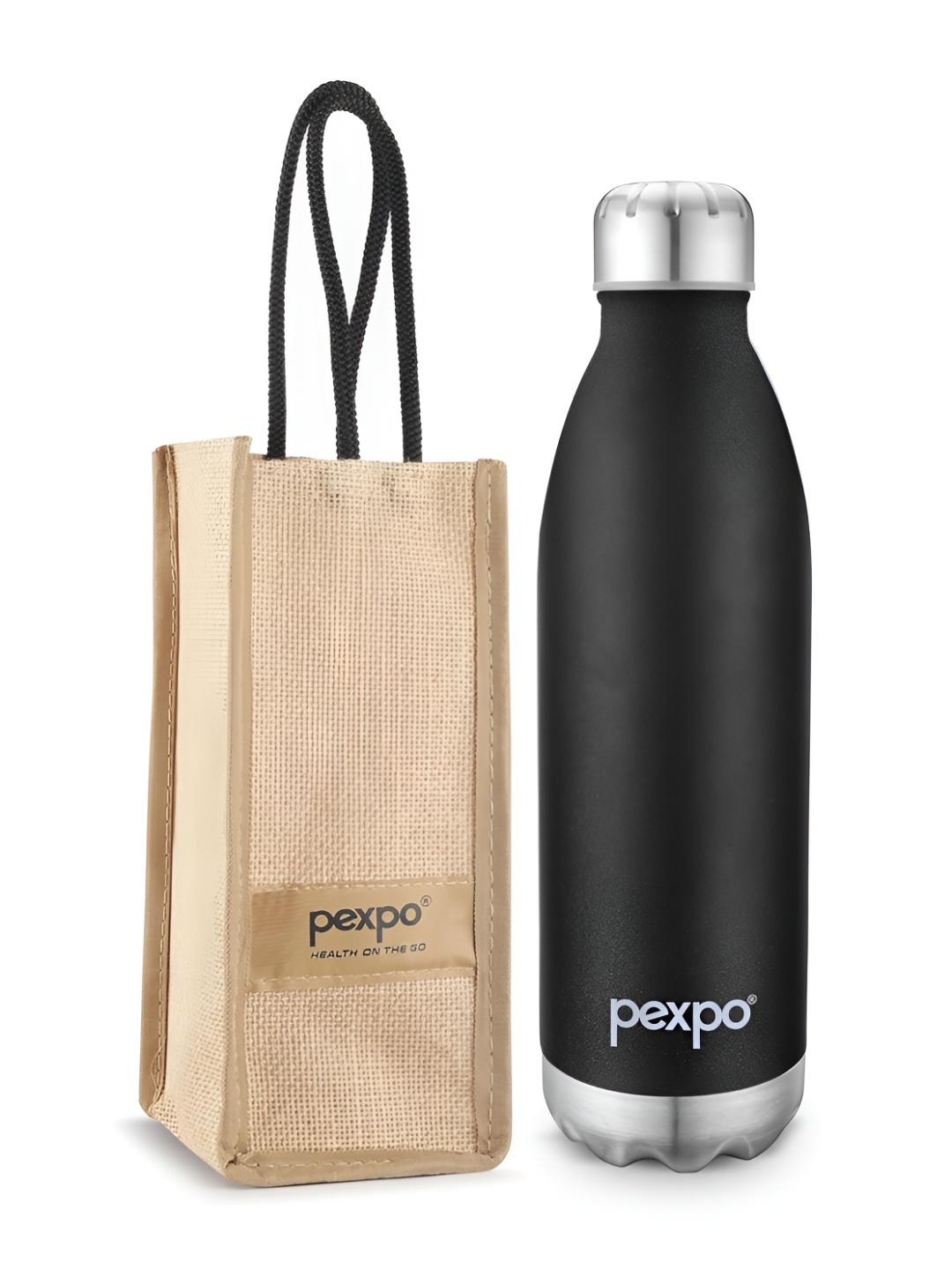 

Pexpo ELECTRO ISI Certified Thermosteel 1800ml 24 Hrs Hot & Cold Black Water Bottle