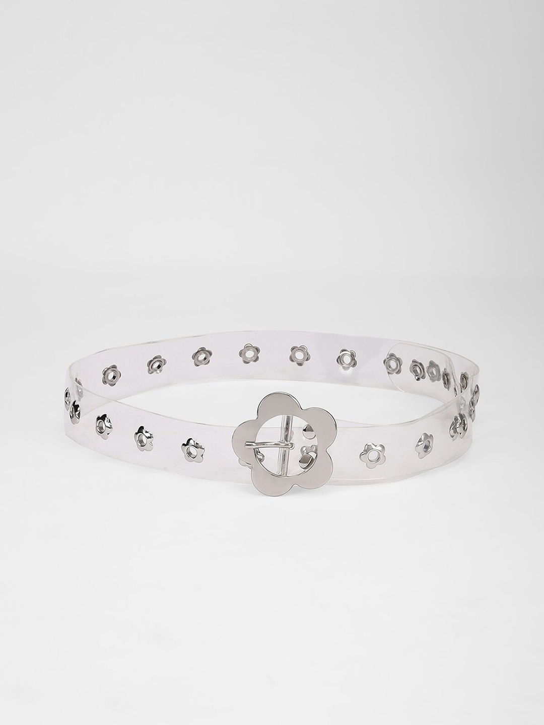 

FOREVER 21 Women Embellished Belt, White