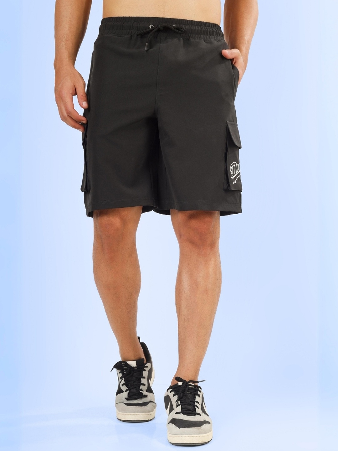 

WEARDUDS Men Brawny Relaxed Fit Cargo Shorts, Grey