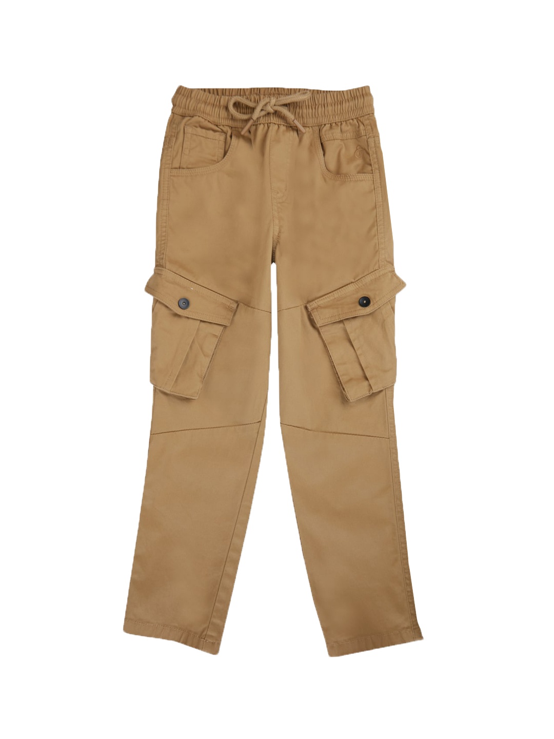 

Gini and Jony Boys Mid-Rise Cotton Cargos, Khaki